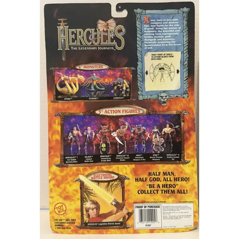 Hercules Xena Warrior Princess Collectible Action Figure, Set Of Two